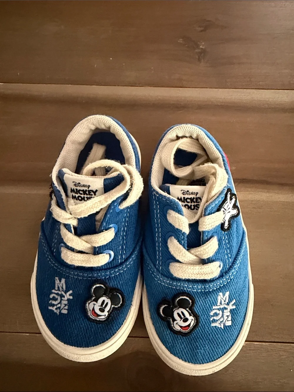 Zara Disney Blue Kids Canvas Sneakers